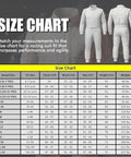 Size chart for Go Kart Racing Suit For Adults Teens And Kids Water Resistant Digital Print Fabric Breathable Karting Gear.