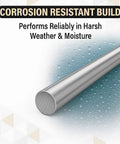 Sturdy 12mm Stainless Steel Round Bar Rod Grade 304 for DIY projects, showing corrosion resistance and durability.