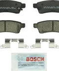 QuietCast Pro Grade Ceramic Disc Brake Pad Set For Nissan Frontier Xterra And Suzuki Equator Rear with shims and lubricant