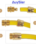 Two Pack 5/8 Inch Garden Hose Repair Kit With Aluminum Alloy Connectors Male And Female End Menders Rubber Washers Included