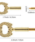 Solid Brass Lamp Knob Replacement With Half Inch Extension Screw On On Off Switch Twist Dial For Table And Floor Lamp Repair 2 Pack, detailed view of knob dimensions