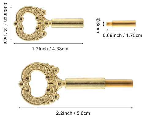 Solid Brass Lamp Knob Replacement With Half Inch Extension Screw On On Off Switch Twist Dial For Table And Floor Lamp Repair 2 Pack, detailed view of knob dimensions