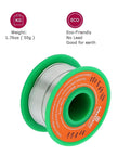 Lead Free Rosin Core Solder Wire For Electronics 1.0mm Diameter 0.04 Inch Sn99 Ag0.3 Cu0.7 RoHS Low Melting Point 50g Pack spool