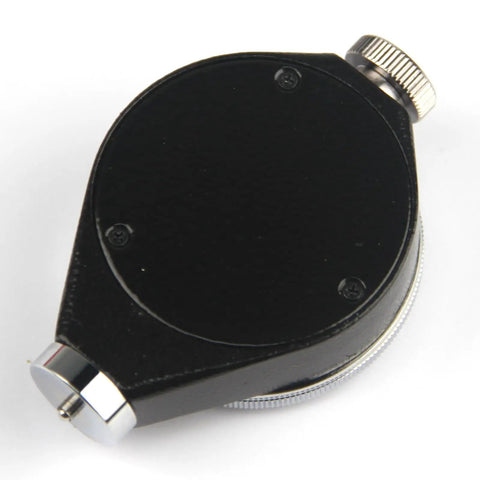 Back view of OO Durometer Dial Rubber Hardness Tester Type OO Handheld Gauge 0-100 Hoo, ASTM 2240 Compliant, High-Precision Meter