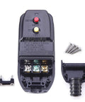 Close-up of GFCI Plug For Pressure Washer And Pool Pump No Sweat Auto Reset 15 Amp 120V, showing internal wiring and components.