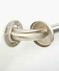 Foolproof No Stud Grab Bar Mounting System Heavy Duty Rust Proof Stainless Steel Bathroom Safety Anchor close-up of end cap and bracket