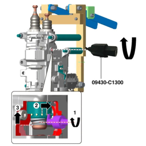 DCT Clutch Actuator Adjuster Abrasion Compensation Tool For Hyundai And Kia Vehicles Direct Access For Gear Tweaks And Smooth Clutch Calibration For Quick Fit And Long Lasting Performance. diagram of steel clutch actuator adjuster tool