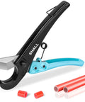 Pex Pipe Cutter With Quick Easy Grip For Fast Cuts Up To 1 3 8 Inch Tubing Aluminum Alloy Body Stainless Steel Blade For Clean Precision On PEX Plastic Hoses PVC CPVC PPR And PE Thin Tubing