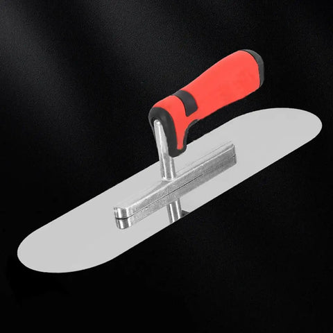 Pro Grade Stainless Steel Pool Trowel For Concrete And Plaster, 10 Inch By 3 Inch, Lightweight Masonry Hand Tool With Soft Grip Handle