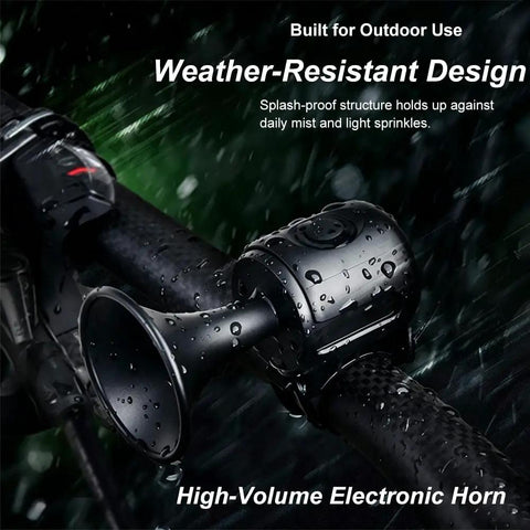 Electric Scooter Horn And Handlebar Bell For Razor E225 2008-2026 on wet handlebar, weather-resistant design, blue