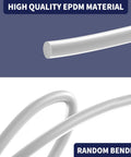 Close-up of Premium Kickass Epdm Backer Rod 1 4 Inch, grey foam, highlighting flexibility and texture for joint sealing.
