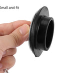 General Use Bath Tub Drain Stopper, with 10CM Chain, held in hand, small black rubber design for easy sealing.