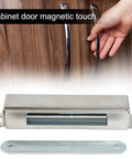 Heavy Duty Magnetic Cabinet Catch for Tight, Secure Doors and Sliding Doors showcased with chrome finish and ultra-thin strike plate