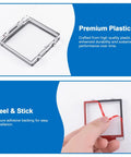 4 Pack Square Power Button Covers Dustproof Switch Cap Guards Clear Plastic Protectors No Fuss Easy Adhesive Backing For Computers Dishwashers And Washing Machines