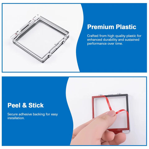 4 Pack Square Power Button Covers Dustproof Switch Cap Guards Clear Plastic Protectors No Fuss Easy Adhesive Backing For Computers Dishwashers And Washing Machines