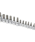 Versatile 13 Piece Wrench Hex Bit Socket Set With Tool Box Gear Up For Auto Maintenance And Repair 4 3 8 Drive Built Tough arranged