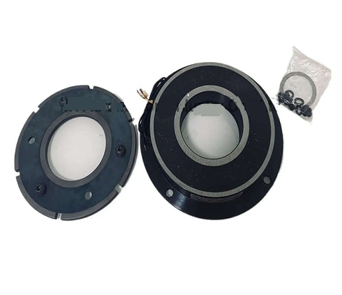 Compact Dry Single Plate Electromagnetic Brake DC24V 0.5 Kg 5 Nm Torque Easy Install And Rock Solid Durability For Smooth Transmission Reliable Industrial Brake Component FBD-0.6, side view with mounting hardware
