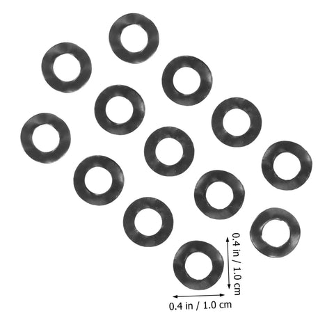 500pc Wave Washer Set for Electrical and Automotive Use, Compression Spring Washers with Smooth Surface to Reduce Friction and Prevent Loosening, Assorted Sizes for Tight Axial Load and Easy Installation. Black 1.0 cm wave washers