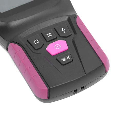 Jiawu Wall Scanner Precision Machined Electronic Stud Finder with LCD Display for Homeowners and Professionals 185 X 85 X 33mm control buttons view