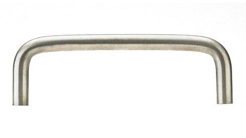 Livingston Collection 4-Inch Center-To-Center Stainless Steel Cabinet And Drawer Pull Handle for kitchens and bathrooms, front view.