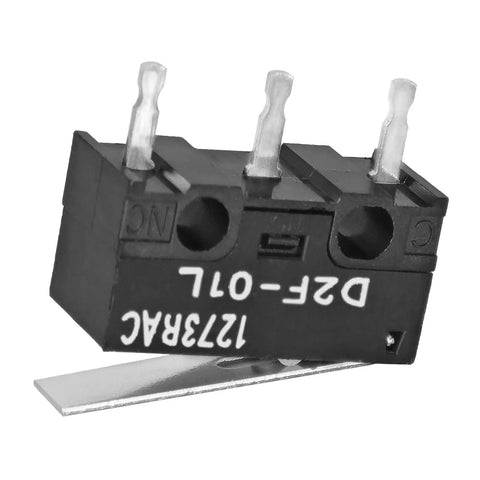 Pack Of Four SPDT Microswitches With Snap Action Lever For PC Mount 30V DC 100mA High Reliability Limit Switches
