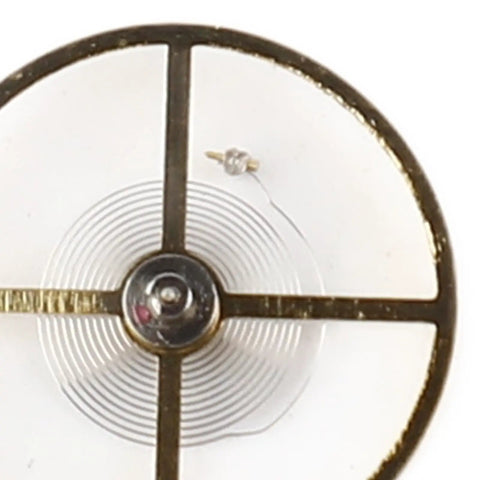 Close-up of Balance Wheel Replacement Part For 7120 Movement, durable alloy for pros and DIYers, easy install for watchmakers