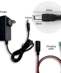 24V LiFePO4 Battery Pack 6Ah With 29.4V 1A Charger 20A BMS Deep Cycle Rechargeable Lithium Battery charger and cables