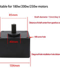 6GN Reduction Gearbox 104x104mm Frame With 15mm Shaft Gear Head For 180W 200W 250W AC Motor dimensions and specifications