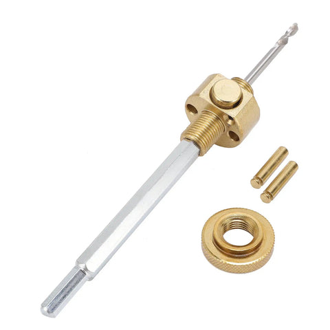 Solid Alloy Steel Hole Saw Kit For Wood Drywall Drill With Dust Bowl, 45mm hex shank and brass parts