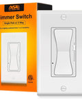 Smooth Glide 0 10V Dimmer Switch For Led Lamps And Cfl Fixtures Single Pole Or Three Way Wiring with packaging in clean white finish.