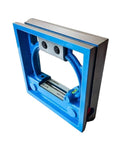 Professional Spirit Level With Hella Precise Bubble Vials And Rock Solid Frame Balance Measuring Tool Built Tough For Demanding Job Sites And Zero Fuss Calibration, heavy duty blue aluminum body, multiple bubble vials.