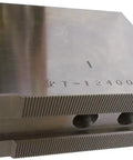Steel Soft Chuck Jaws For 12 Inch CNC Lathe Chucks, 4 Inch Tall, Set Of 3, 1.5mm 60 Degree Serrations, Hardenable 1050 Steel For Maximum Concentricity In Finish Turning with serrated edges.