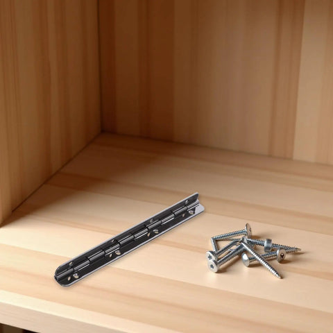 Two Pack Stainless Steel Piano Hinges 5 Inch By 0.7 Inch Heavy Duty Continuous Hinges With Holes For Cabinets Marine Grade Hardware