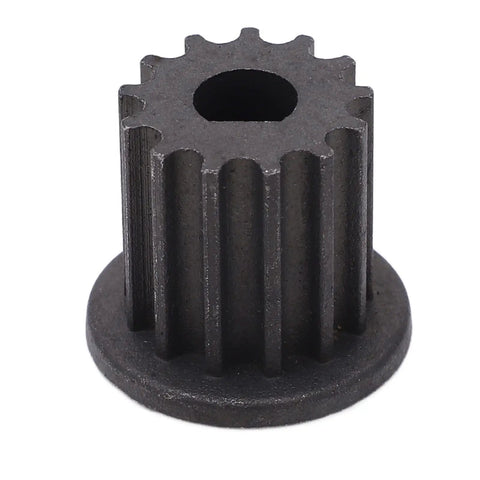 Heavy Duty Rubber Timing Belt With 13 Tooth Sprocket For Electric Scooter Drive, detailed view of the black sprocket with central hole.