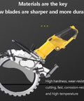Heavy Duty Electric Brushless Circular Saw Bad Boy Workhorse With 5000 Watts Driving A No Sweat 290 Millimeter Cut Depth Expertly Engineered For Dust Free Wall And Floor Grooving, showcasing sharp blades and durable design.