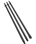 Pneumatic Taper Punch And Air Cold Chisel Three Piece Set Heavy Duty With 7 32 Inch Point Tip 3 8 Inch Point Tip And 3 4 Inch Flat Chisel 18 Inch Long Cr-Mo Alloy Steel Heat Treated Anti Slip Finish displayed flat
