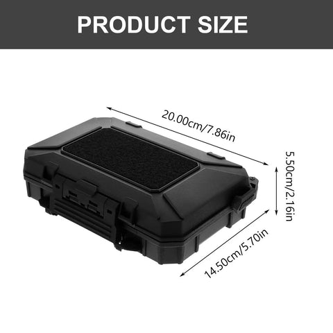 Lightweight Tactical Equipment Case With Double Protection Sponge Built To Last Durable ABS Hard Case dimensions shown