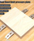4 Piece Woodworking Limit Clamp Set For Slab Flattening Mills, Pro Grade Slab Clamping Dogs And Wood Board Fixing Clamps For Precise Positioning, Quick Install And Secure Board Alignment on slab