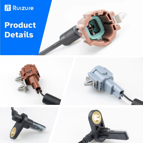 Upgrade Your Whip With These Fresh Rear Abs Wheel Speed Sensor Pairs Built For Nissan Titans From 2004 Through 2011 showing connector details.