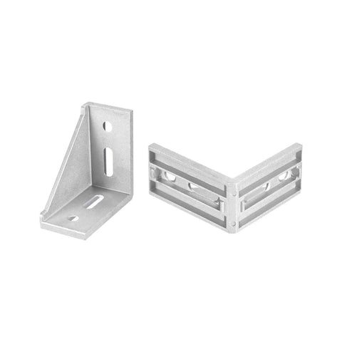 8 Pack Inside Corner Brackets Gusset 77x77x40mm 4080 Angle Connectors For 4040 4080 Aluminum Extrusion Profiles Silver