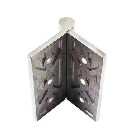 Beefy Stainless Steel Gate Hinges For Doors And Cabinets 100x100 Mm Hardware Connector Durable One Piece Mounting Hardware For Heavy Doors And Cabinets With Smooth Operation And Corrosion Resistant Finish, open view