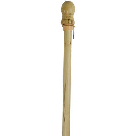 Five Foot Wooden Flagpole With Anti Furling Ring And Mounting Bracket Kit Durable Weather Resistant Wood Includes Screws And Anchors 60 Inches Long By One Inch Wide Easy Outdoor Flag Display