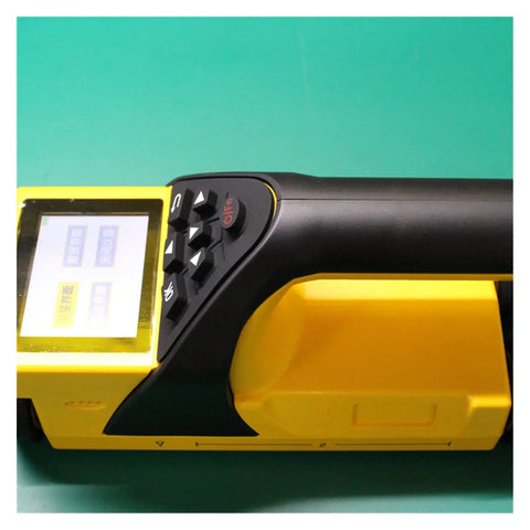 Heavy Duty Stud Finder Wall Scanner Delivers Boss Level Accuracy Pipe And Cable Detector Plus Concrete Thickness Measurer showing controls and LCD.