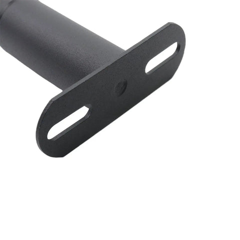 Close-up of Beefy Iron Adjustable Bed Support Legs 4 Pack With Rock Solid Flex Setup and Non Slip Nylon Base, showcasing iron leg mount detail.