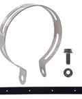 Alloy Steel Universal Motorcycle Exhaust Clamp Clip Hanger For Most Motorcycles Scooters And Mopeds 4.5 Inch Inner Diameter Bracket Durable Easy Install