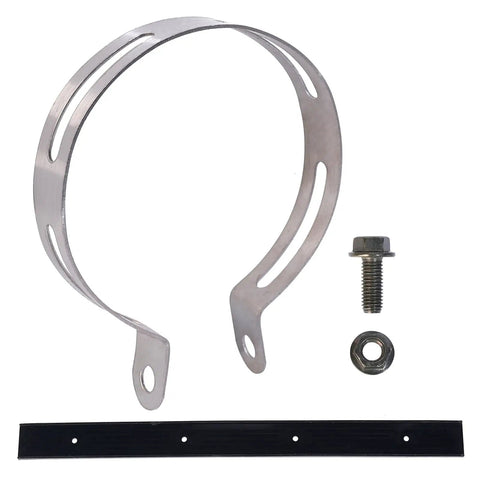 Alloy Steel Universal Motorcycle Exhaust Clamp Clip Hanger For Most Motorcycles Scooters And Mopeds 4.5 Inch Inner Diameter Bracket Durable Easy Install