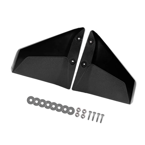 Hydrofoil Stabilizer Kit For External Boat Motors With Anti Cavitation Design and mounting screws shown on white background