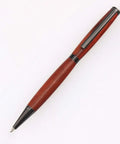 Slimline Pen Kit Gun Metal 10 Pack Ballpoint Twist with Cross Style Refills Included Black Ink on white background