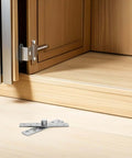 Six Pack 360 Degree Pivot Door Hinges Concealed Heavy Duty Stainless Steel Hidden Cabinet Hardware for Secret Bookshelf and Wood Gates
