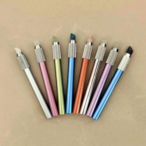 Mohs Hardness Test Pen Kit 2 To 9 Scratch Tester For Industrial Mineral Identification Gem Jade Jewelry Testing Tool With Precision Forged Tips, 8 pens